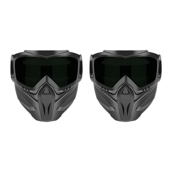 Anti-Fog Full Face Goggle Mask, Detachable 2-in-1 Lawn Mowing Goggles And Welding Mask Impact Resistant Windproof Protective Gear