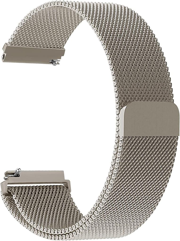 22mm 20mm Milanese Loop Strap For Amazfit Active 2 GTS/GTR 4 Samsung Watch7/6/5/4 Metal Bracelet Huawei Watch GT5-4-3-2 Pro Band