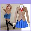 Sayori Yuri Natsuki Monika Breathable School Uniform Dress Cosplay Costume Full Set