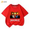 Phantom Ninja Limited Edition Printed T-Shirt for Big Boys and Girls - Children's Summer Cotton Short-Sleeved Shirt