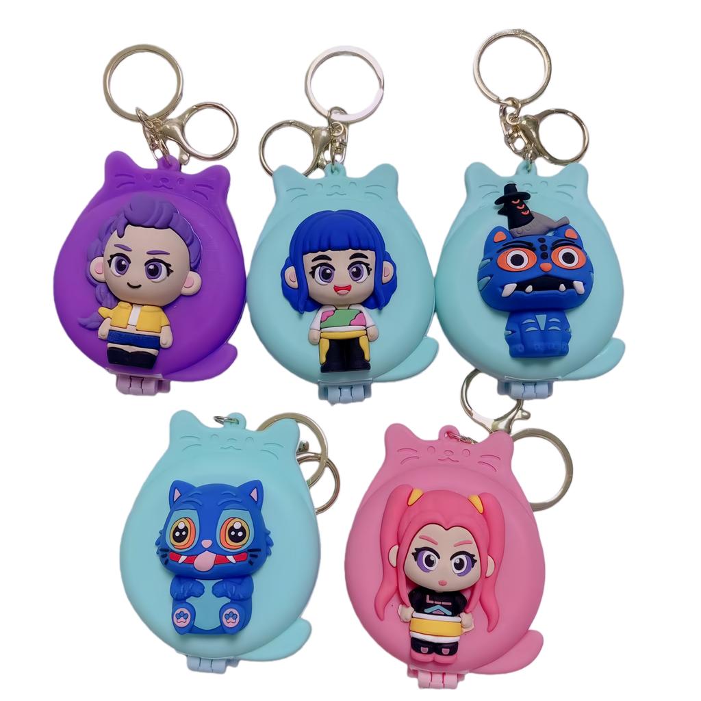 Balon Kpop Łowca Demonów Topper na Tort Dekoracja Urodzinowa k-pop Łowcy Demonów Naklejka Breloki Urodzinowe Upominki na Imprezę dla Dzieci