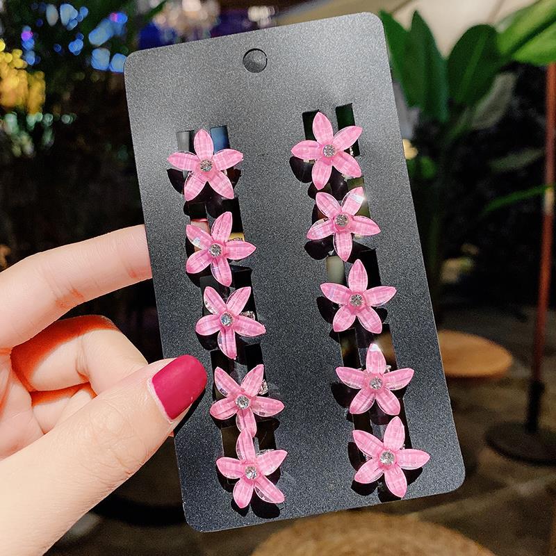 Princess Crown Baby Clip Hairstyle Children's Pearl Rhinestone Bean Buckle Hairpin Children's Girl Disc Hair Small Buckle Grab