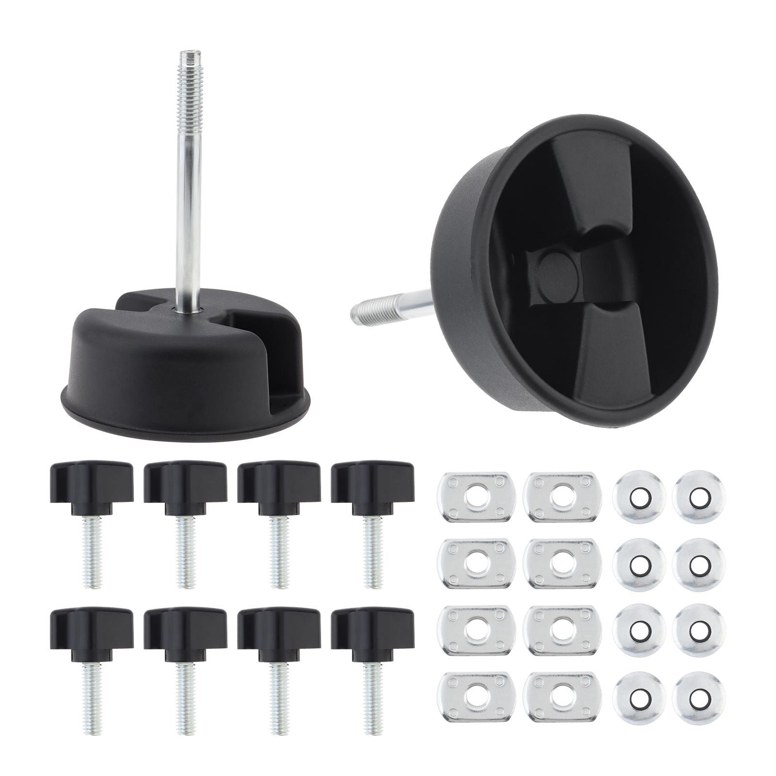 

10 pieces Hardtop Screw Quick Release Bolt Nuts Set Fit for JEEP Wrangler JK Car Hard Roof Shed Disassemble Interior Accessories чёрный