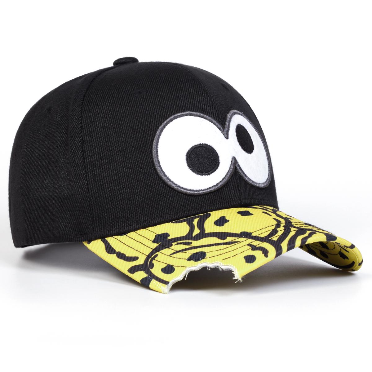 

Unisex Eye Embroidery Baseball Caps Adjustable Casual Hats Spring and Autumn Outdoor Sunscreen Hat чёрный