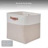 Large Capacity Foldable Storage Box, Wardrobe Organizer, Clothes Bin, Nordic Style White Khaki