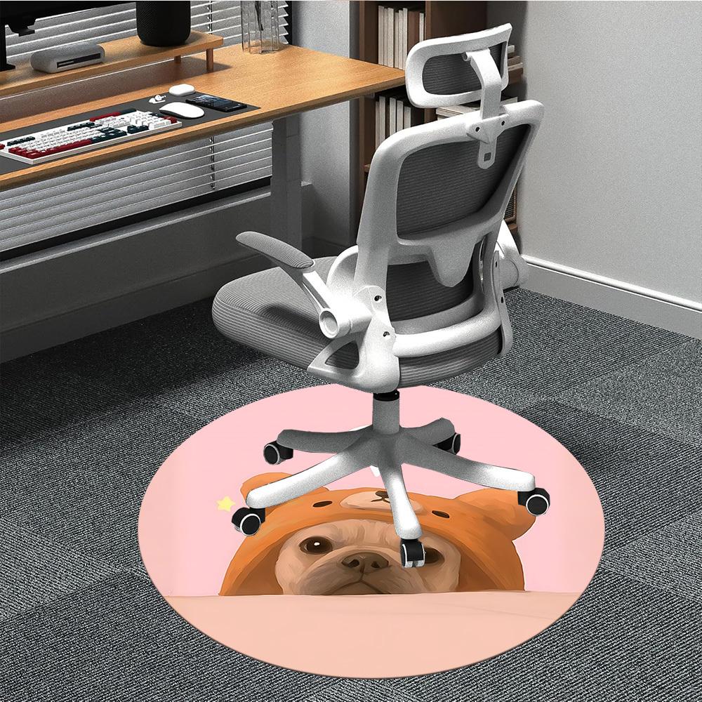 

1pc Dog Love Chair Carpet for Office - Durable, Ideal for Chair Mats, Stylish & Functional Decorative Rug yy260203071 80cm by 80cm