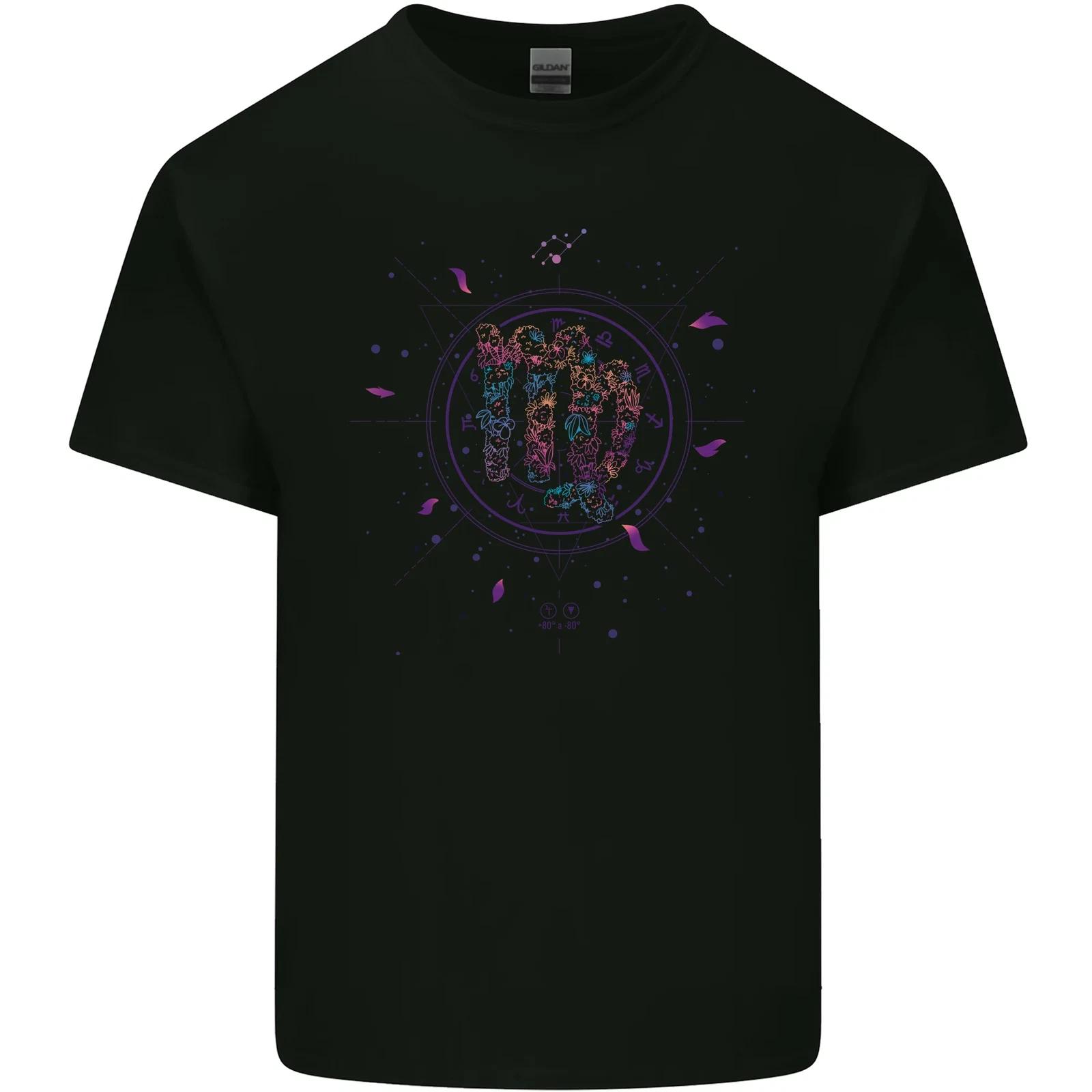 Vigo Neon Star Sign Zodiac Astrological Kids T-Shirt Childrens L