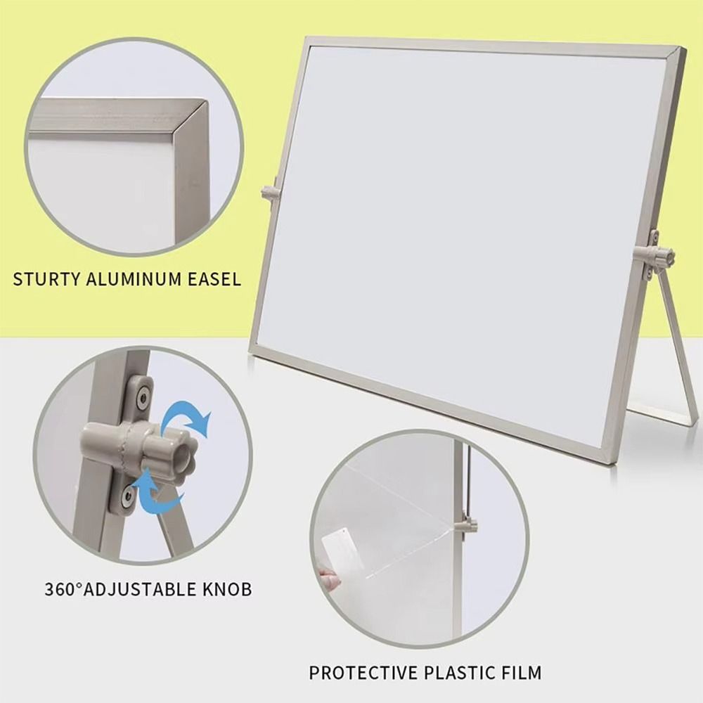 Foldable Desktop Whiteboard Erasable Message Board Portable Writing Board  Home