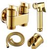 Set Bideu Stil Modern Alamă ABS Montat pe Perete Baie Pulverizator de Mână Robinet cu Spălător de Plată pentru Toaletă Spray