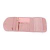Travel Jewelry Organizer Case Foldable Small Jewelry Roll for Storage Rings Earrings Necklaces Pink S