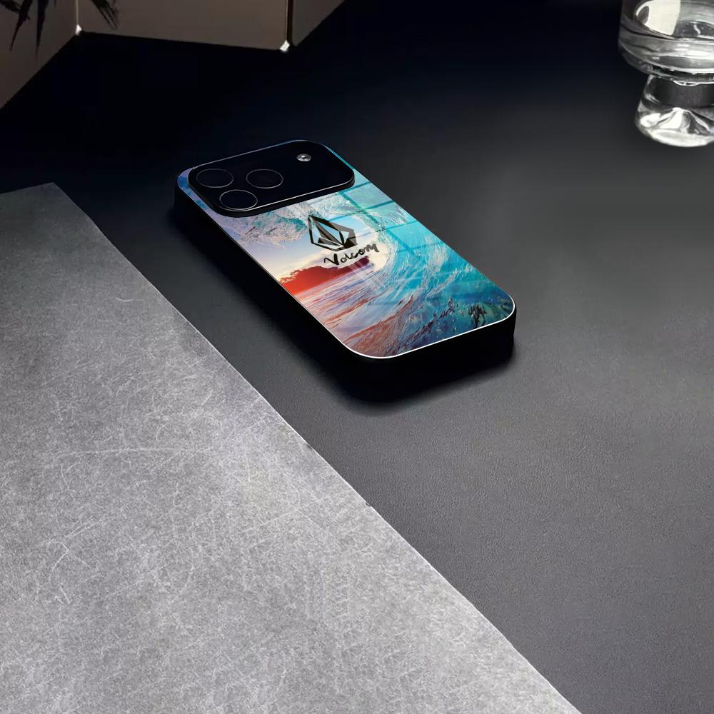 

V-VolcomS Phone Case Tempered Glass For IPhone 17 15 16 14 12 13 11 Pro XS Max Plus Mini Cover iPhone17 Air
