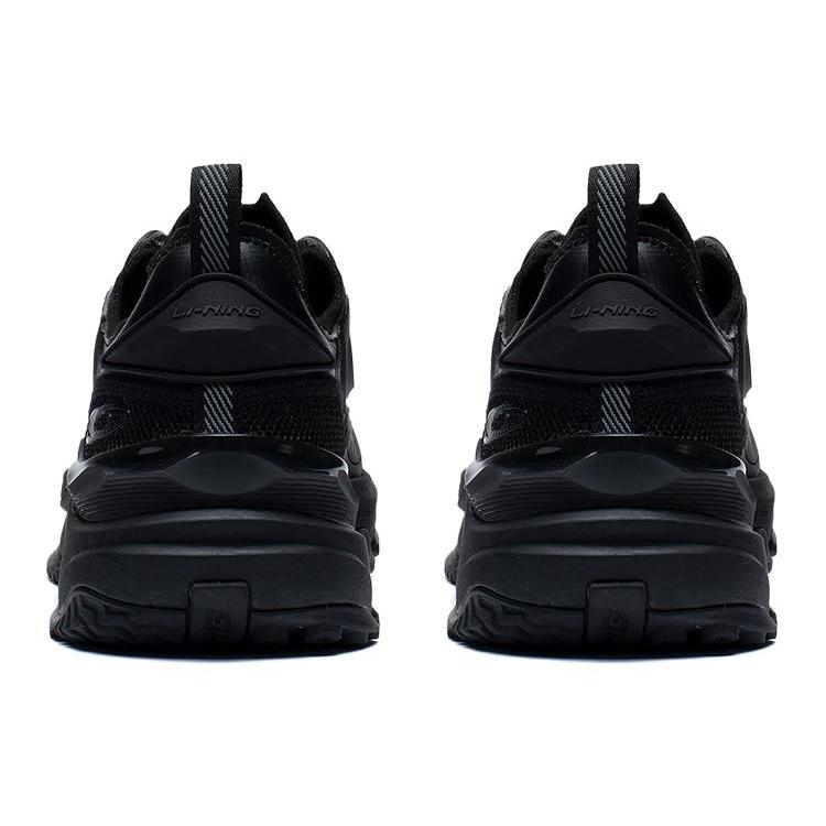 New LiNing CF Cushioning Anti Slip And Wear Resistant Low Top Sports Casual Shoes Men's Black AGLS147-4