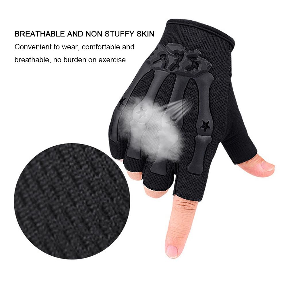 Riding Fingerless Gloves Non-slip Half Finger Gloves for Motorcycle Biking Hiking Hunting Outdoor Use Active