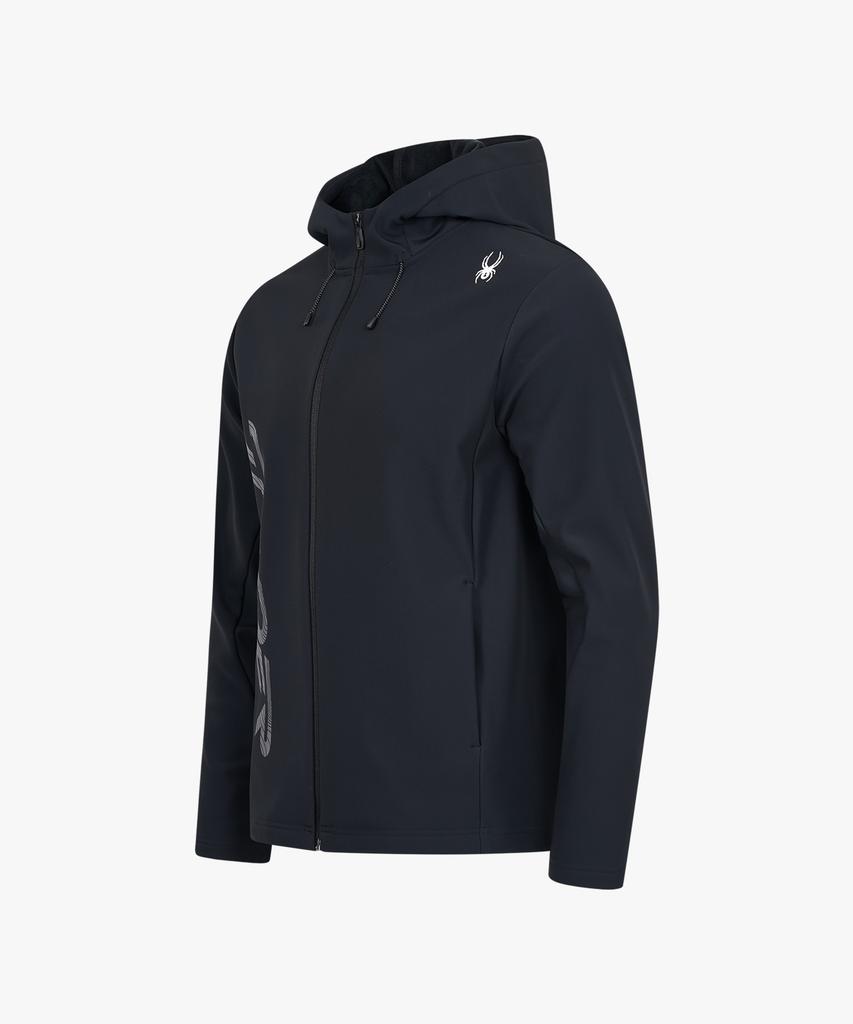 Spyder Men'S Fleece-Lined Bonded Zip-Up Hoodie Spkwcnft207Mblk