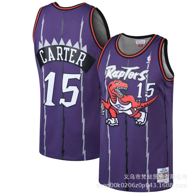Mens Basketball Jersey Vince Carter 15 Tracy McGrady 1 Retro Stitched NBA Style Sleeveless Cotton V-Neck Sportswear