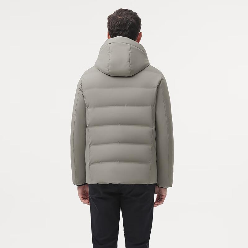 Tanboer Men's Hooded Business Casual Short Down Jacket TAF510351A