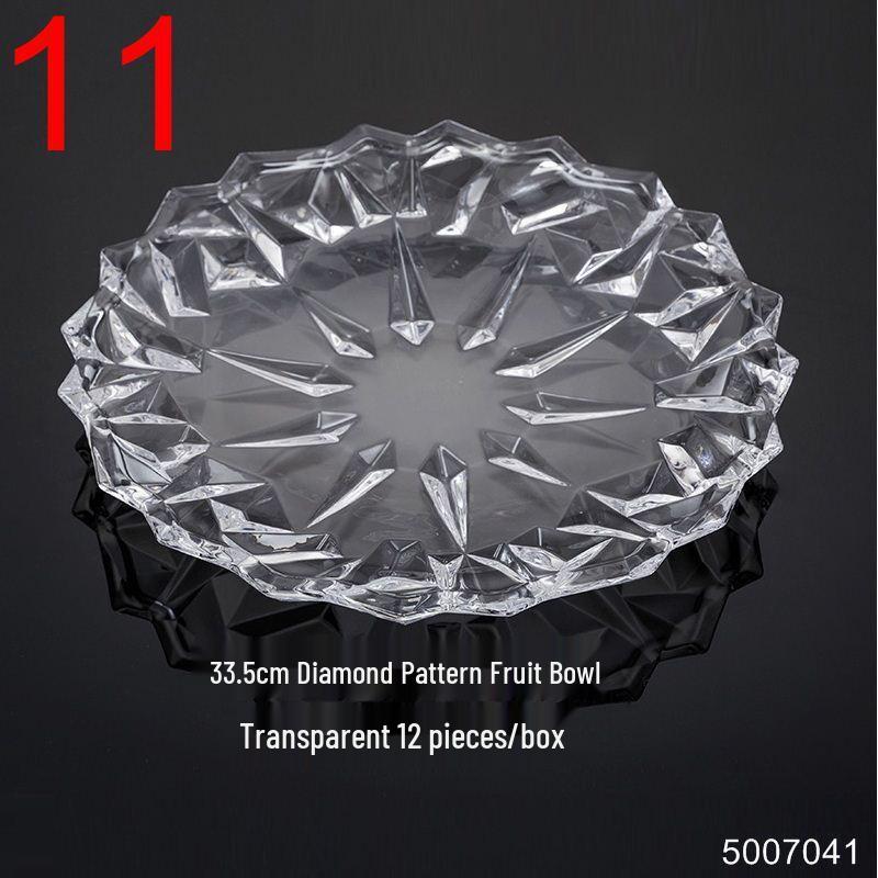 Hanyou Light Luxury Crystal Glass Fruit Bowl
