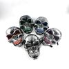 Halloween Killer Luminous Mask Led Light Up Skull Mask Glow In The Dark Mask For Party Festival Cosplay Skeleton Killer Supplies