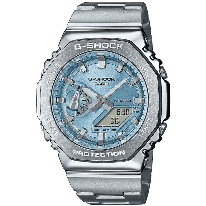 Casio GM-2110D-2AER one size SØLV Stål Unisex GM-2110D-2AER