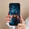 Motorcycle Rider Phone Case For Samsung S25,24,23,22,21,S20,Ultra,Plus,FE Black Soft Cover
