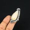 Natural Plume Agate Gemstone Multi Stone Flower Ring Size 7 925 Silver For Women