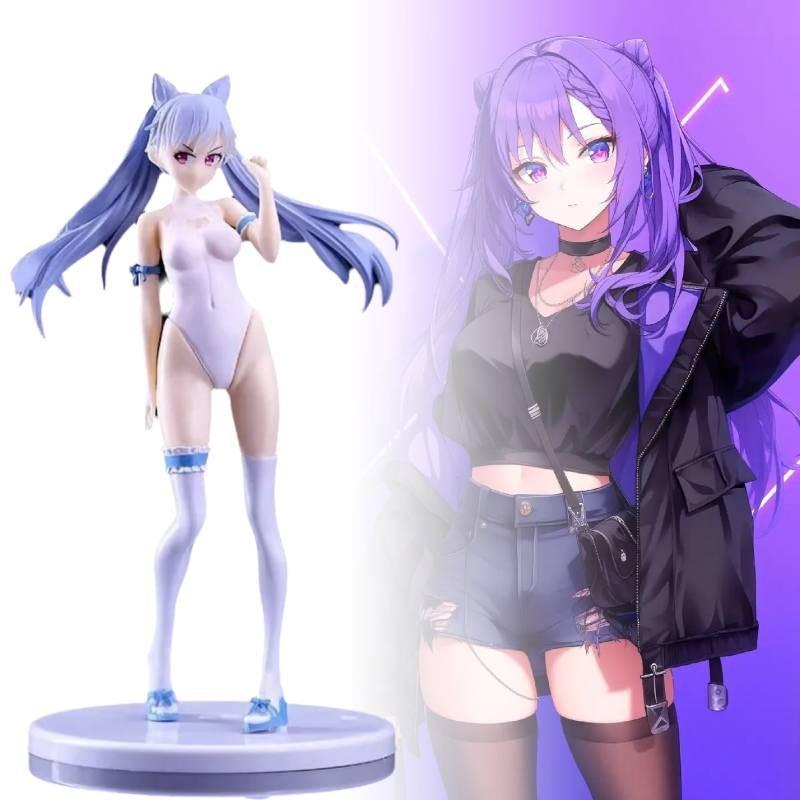 Impact Genshin Keqing Swimwear Figurine Game Cartoon Model Statuary Gift Toy