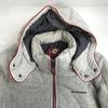 CONVERSE padded jacket men L gray removable hood coat jumper(USED)