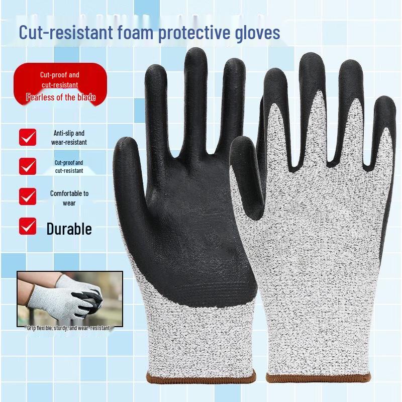 Miling Cut-Resistant Nitrile Foam Work Gloves