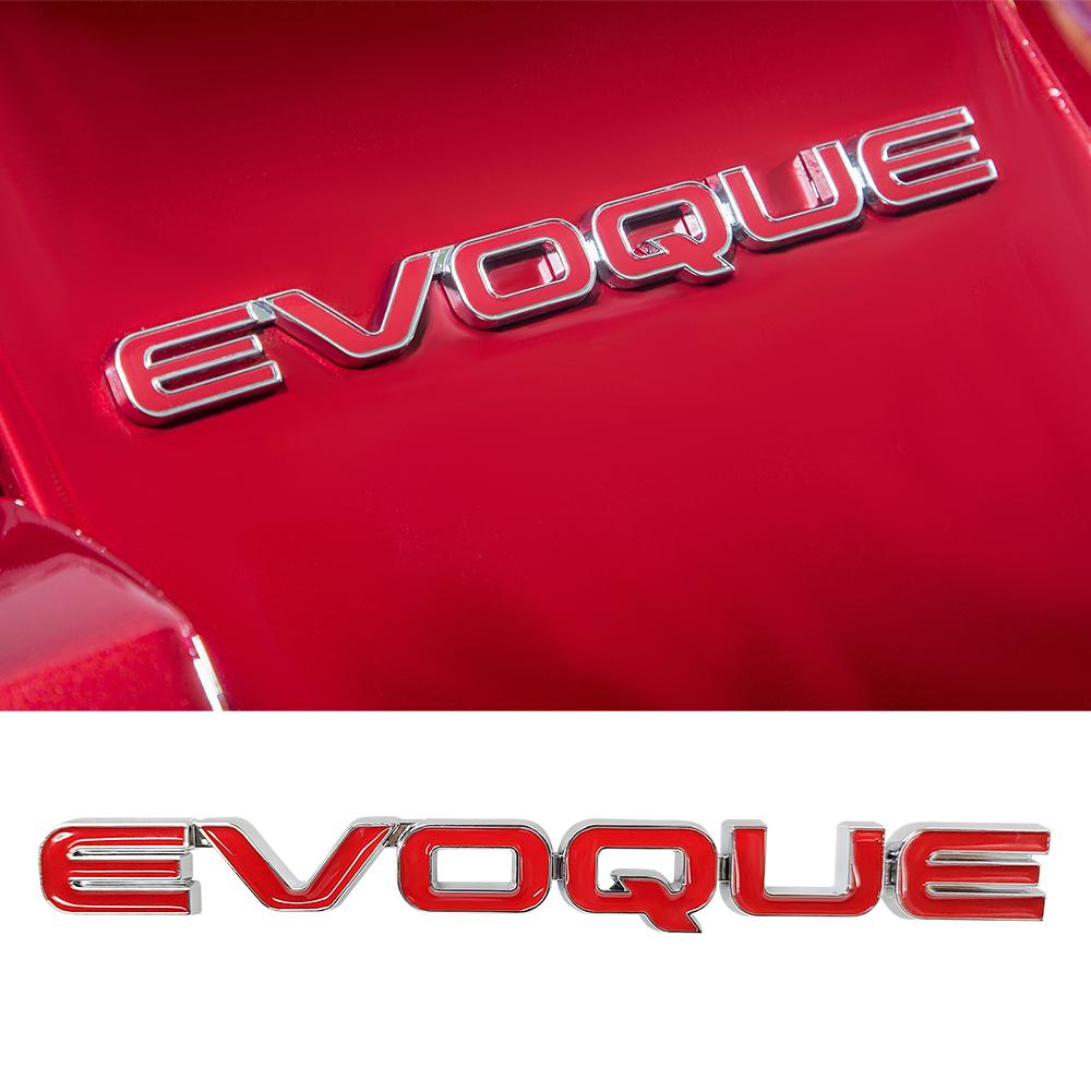 

3D ABS Car Styling Rear Trunk EVOQUE Letter Badge Sticker Decoration Auto Accessories For Landrover Range Rover SVR Discovery