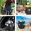 17L Large Storage Organiser Bag Folding Basket Picnic Tote Outdoor Cleaning Caddy With Handle Tool Bag Cleaning Supplies