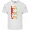 1975 Men's Fun Level Unlocked 50 Year Old Game Top Graphic T-shirt Summer Fashion Crew-neck Cotton Shirt for Men and Women