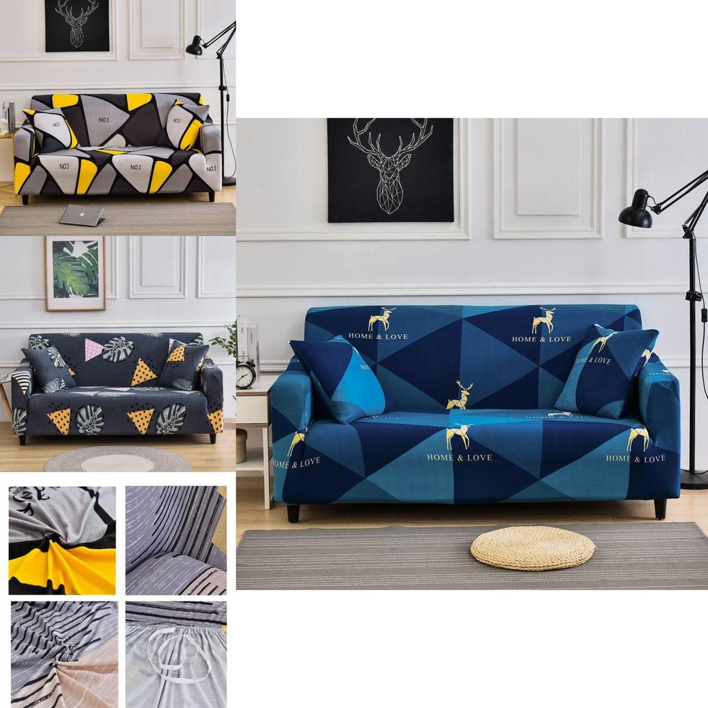 Weicher und knitterarmer Stretch-Überwurf für 1- bis 4-Sitzer-Sofa Heimschutz