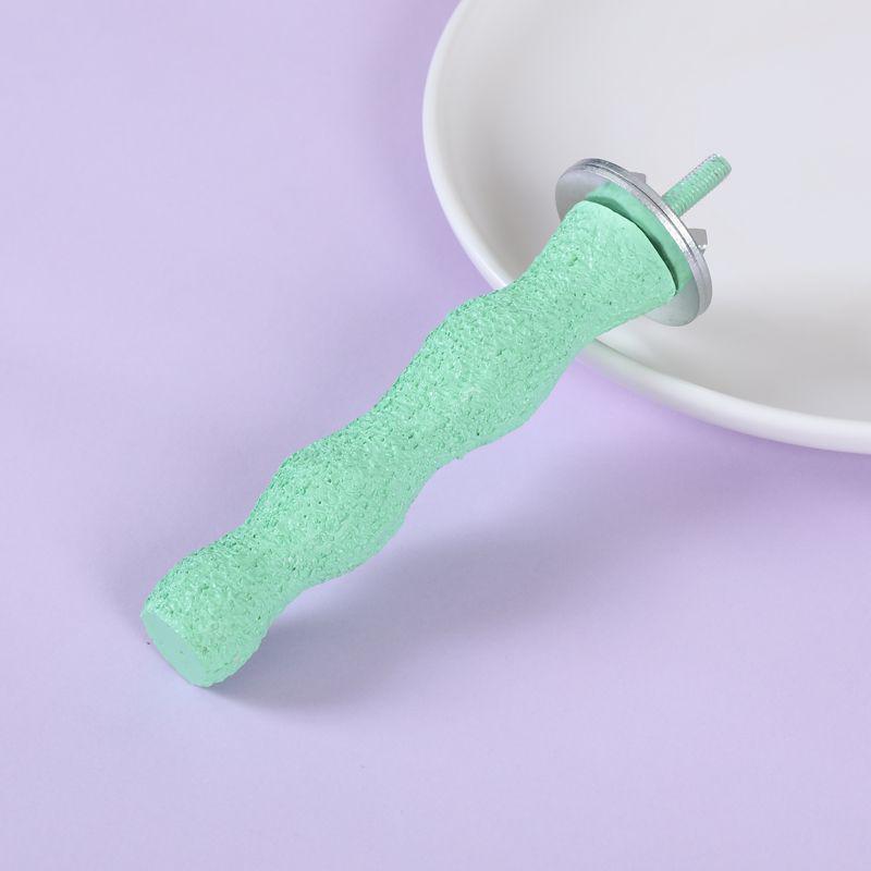 Parrot Perch: Small Bird Claw and Beak Grinder with Resting Platform and Chew Toy