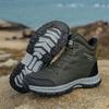 Spring, autumn and winter new hiking shoes men's anti-splashing snow boots sports outdoor shoes velvet men's hiking shoes men