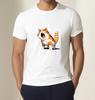 Screaming Cartoon Cat T-Shirt Hilarious Orange Tabby Graphic Tee Unisex Shirt