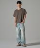 WAAR M1087 Cutoff Round Short Sleeve T-Shirt_Brown