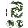 Artificial Christmas Cypress Pine Vine Décor with Plastic Greenery