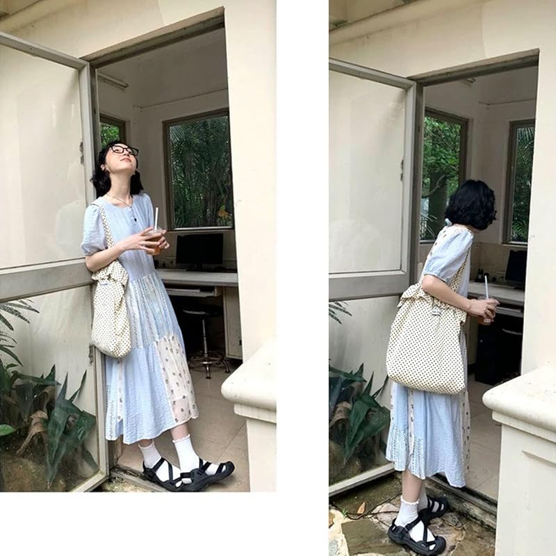 [Roiyezo] shoulder bag tote bag handbag canvas bag ladies bags bucket bag Shoulder bag large capacity handbag bag cute lightweight commuting to school