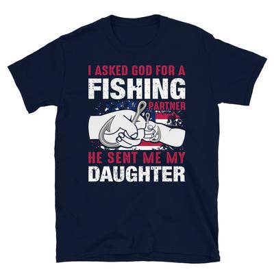 Daughter Fishing Partner Fishing Fish Nature Outdoors T-Shirt