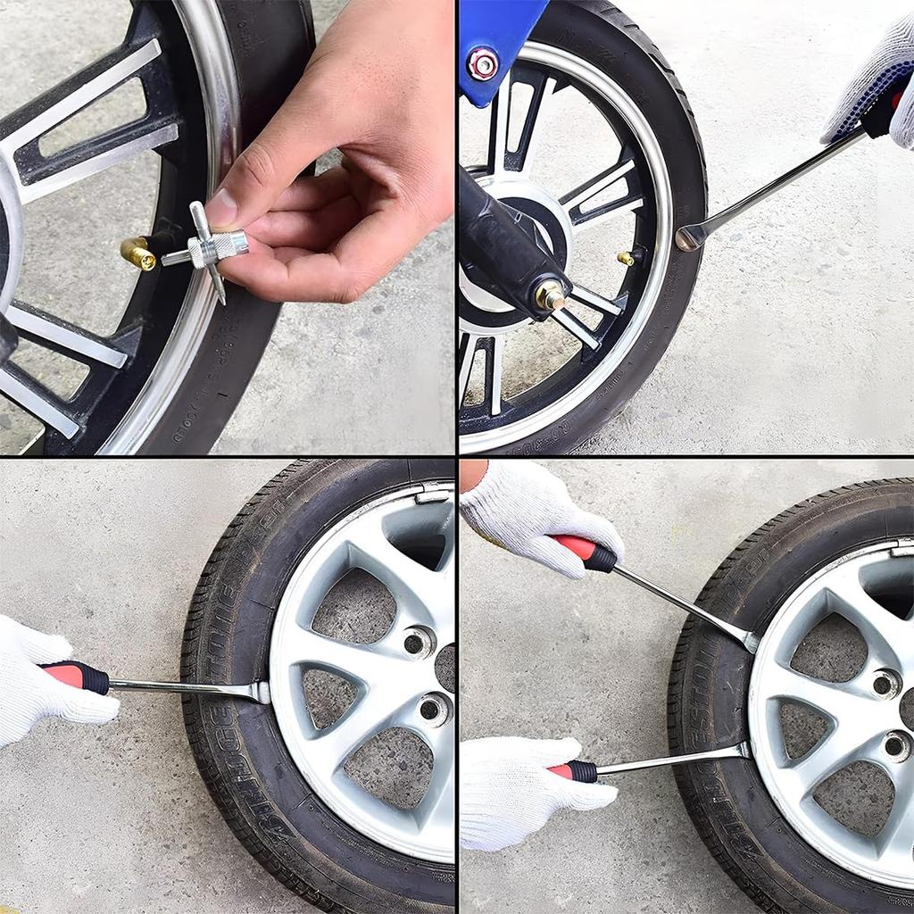 Professional Tire Lever Spoon Car Tire Spoons Tool Set Tire Repair Tools Rim Protector for Car Motorcycle Tire Changing Kit