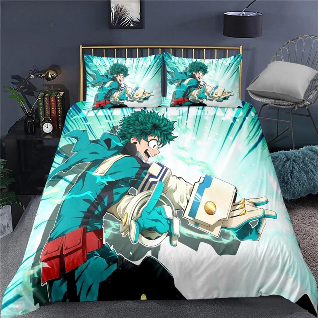 Hot My Hero Academia 3D Printed Bedding Set Duvet Covers Pillowcases Comforter Bedding Set Bedclothes Duvet Cover 200x200