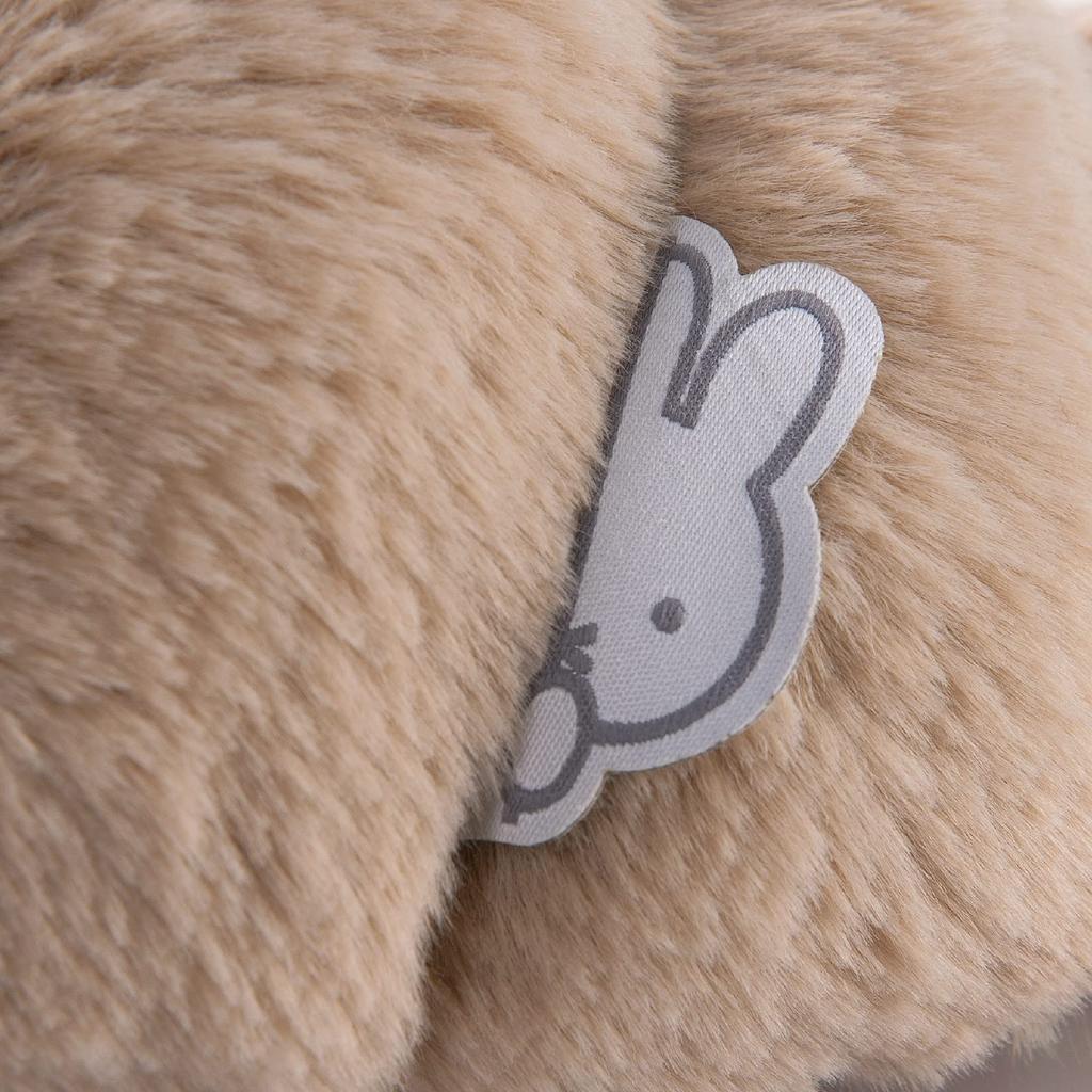 Senko Boappa Miffy Slippers, Beige, Medium, Approx. 21-23cm