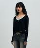 Arikim Lyla Layered Cardigan / Black-Melange
