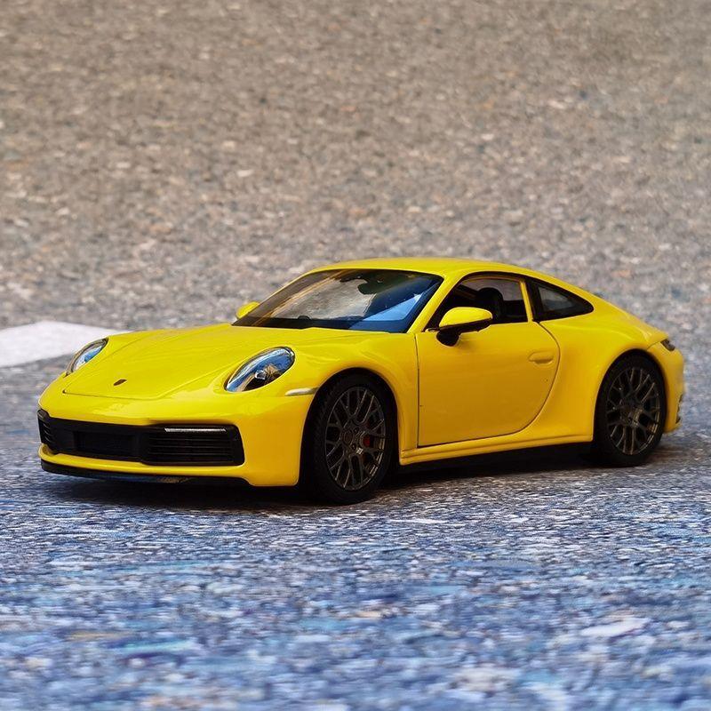 Welly 1:24 Porsche 911 Carrera 4S Alloy Sports Car Model Diecast Metal Toy Vehicles Car Model High Simulation Childrens Toy Gift