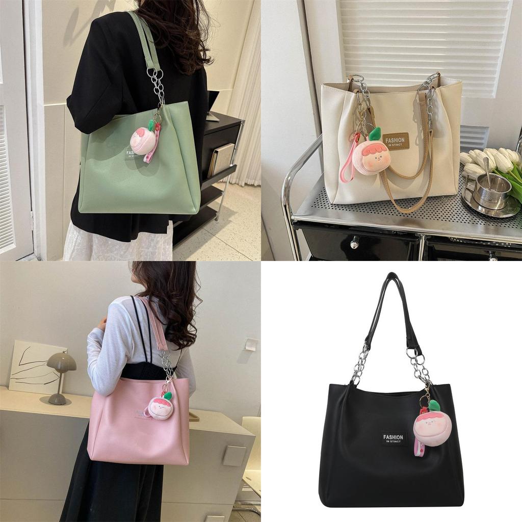Stylish Pu Leather Tote Bag For Women With Phone Pocket And Zipper Closure
