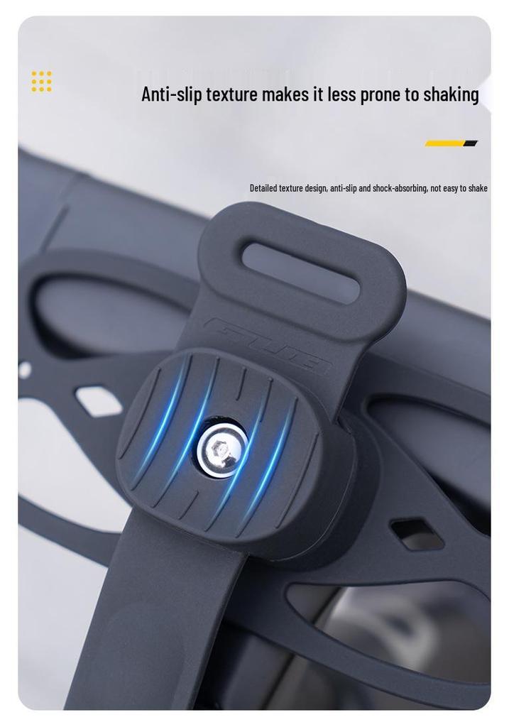 GUB P9 Rotating Bike Phone Mount: Shockproof Silicone Strap Holder for Mountain and Road Bikes