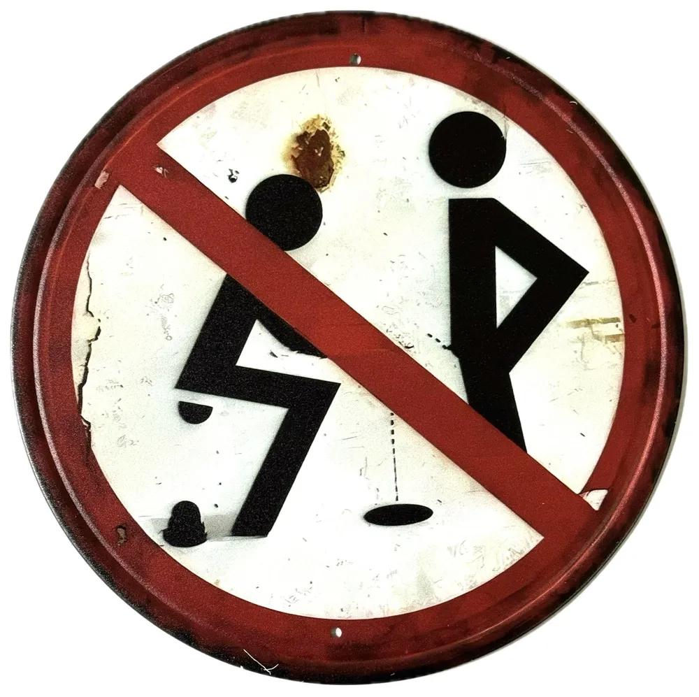 Garage Bar Square Metal Sign 20x20cm, Vintage Wall Decor Plaque