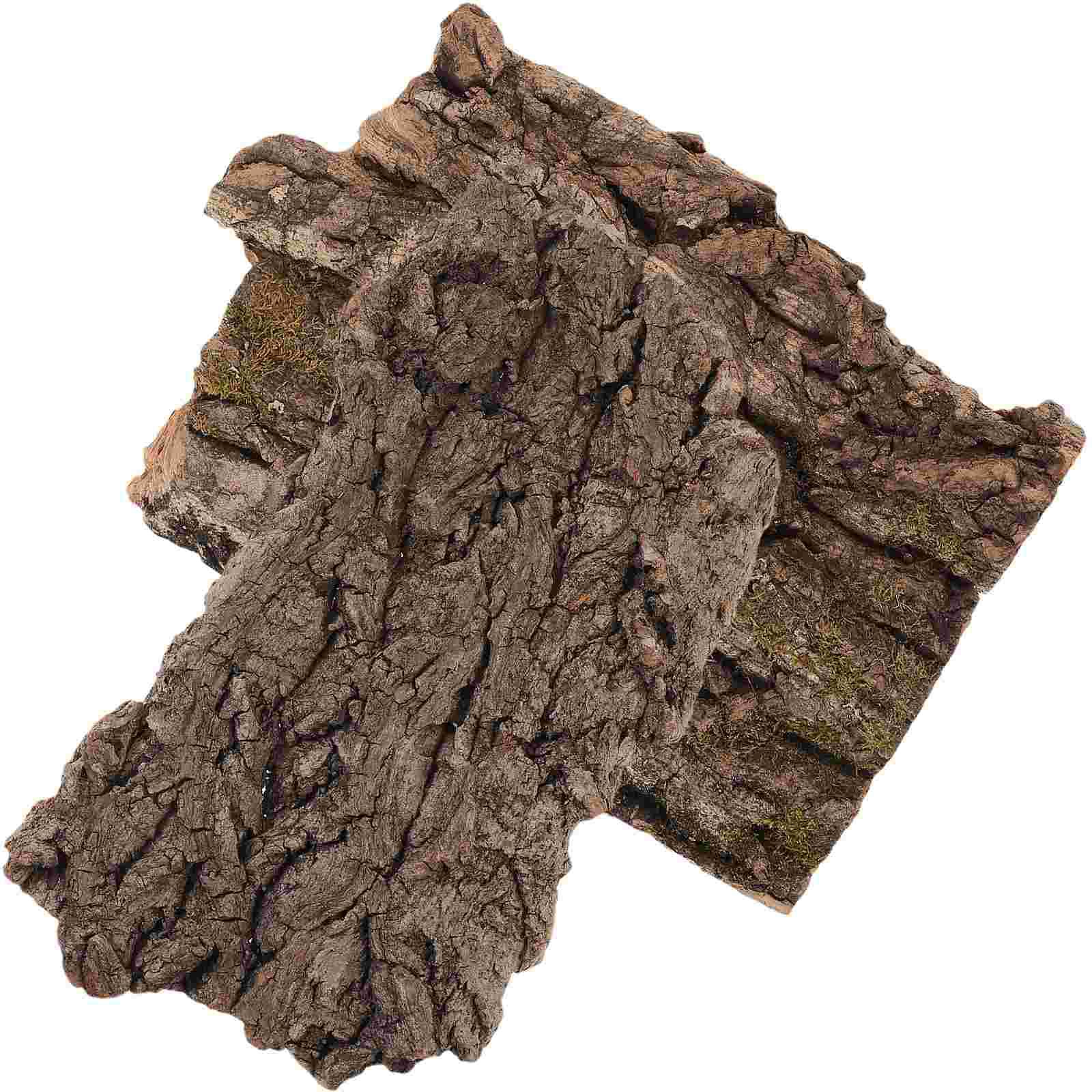 

2Pcs Climbing Bark Reptile nament Pet Hut Lizard Terrarium Decor Dragon Platform Gecko Cage Landscape Tree Bark Pet Products Zoo