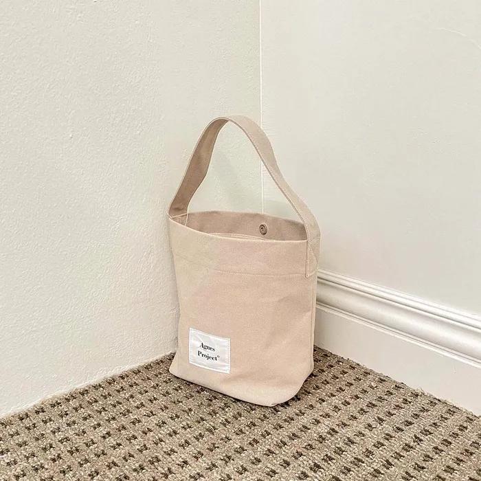 [Agnes Project] Peanut Tote Bag_Beige
