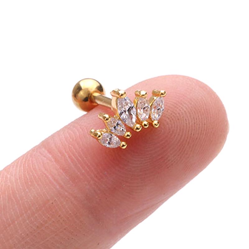 Bar Barbell Ear Cartilage Tragus Helix Studs Piercing Earrings Jewelry